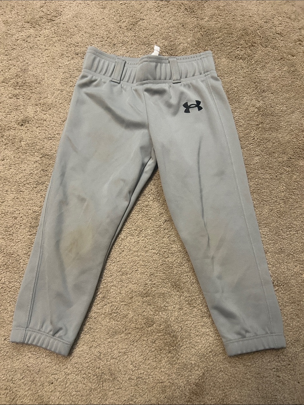 Under Armour Kids Light Gray Baseball Pants